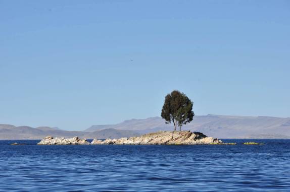 A caminho para a Isla del Sol, no lago Titicaca, na Bolívia